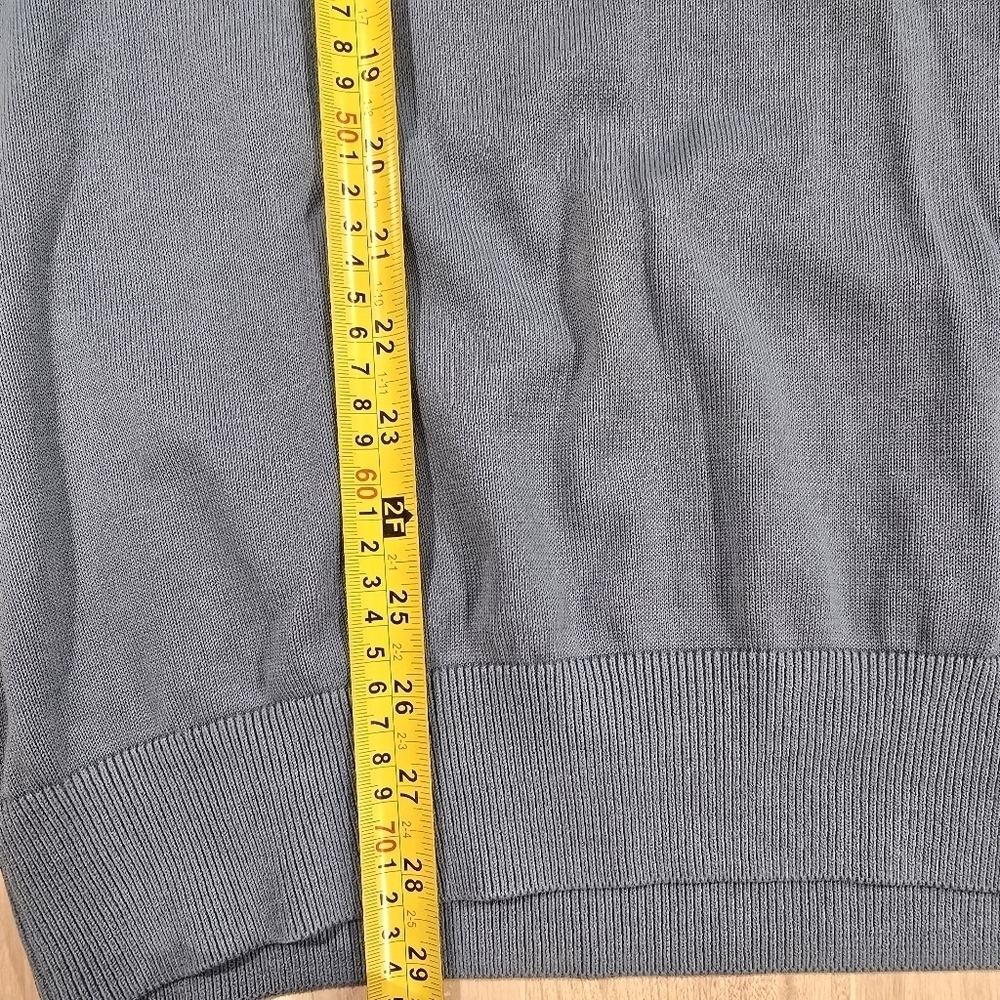 Greg Norman SHARK Natural Performance V-neck Sweater Wave Blue Sz XL. - Picture 10 of 10